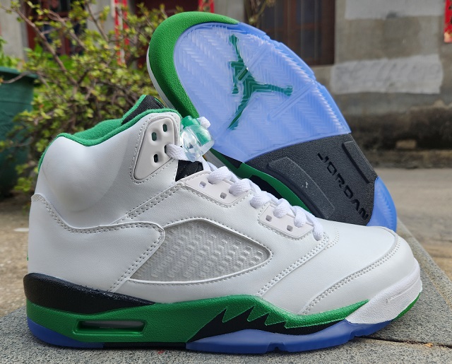 Air Jordan 5 Retro V White Green